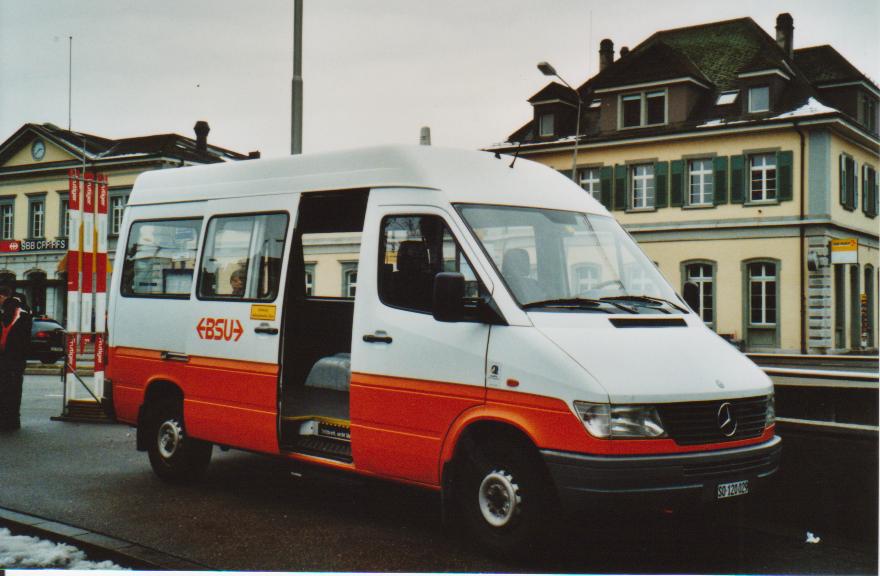 (113'013) - BSU Solothurn - Nr. 8/SO 120'029 - Mercedes am 20. Dezember 2008 beim Hauptbahnhof Solothurn