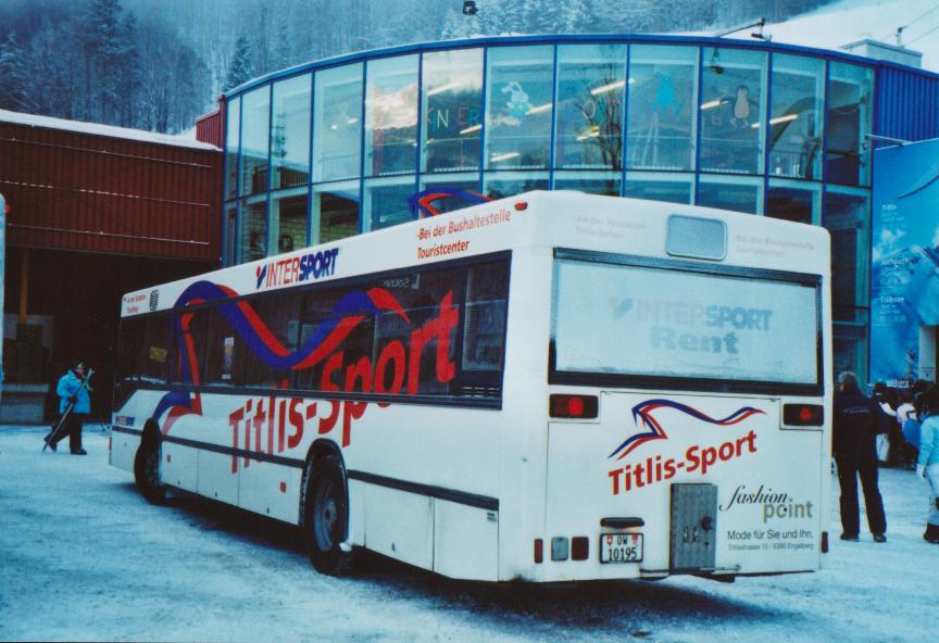 (113'409) - EAB Engelberg - OW 10'195 - MAN am 26. Dezember 2008 in Engelberg, Talstation Titlisbahnen