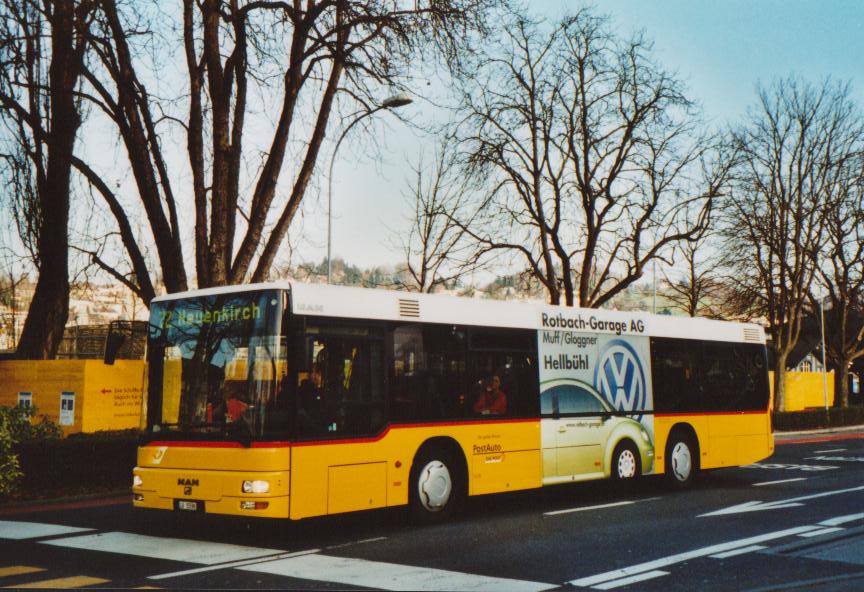 (113'429) - Stirnimann, Neuenkirch - Nr. 42/LU 15'590 - MAN am 26. Dezember 2008 beim Bahnhof Luzern