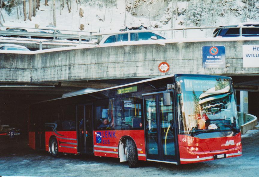 (113'505) - AFA Adelboden - Nr. 54/BE 611'056 - Neoplan (ex VBZ Zrich Nr. 243) am 2. Januar 2009 in Lenk, Talstation Betelberg