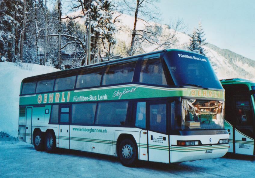 (113'506) - Oehrli, Lenk - BE 344'773 - Neoplan am 2. Januar 2009 in Lenk, Talstation Betelberg