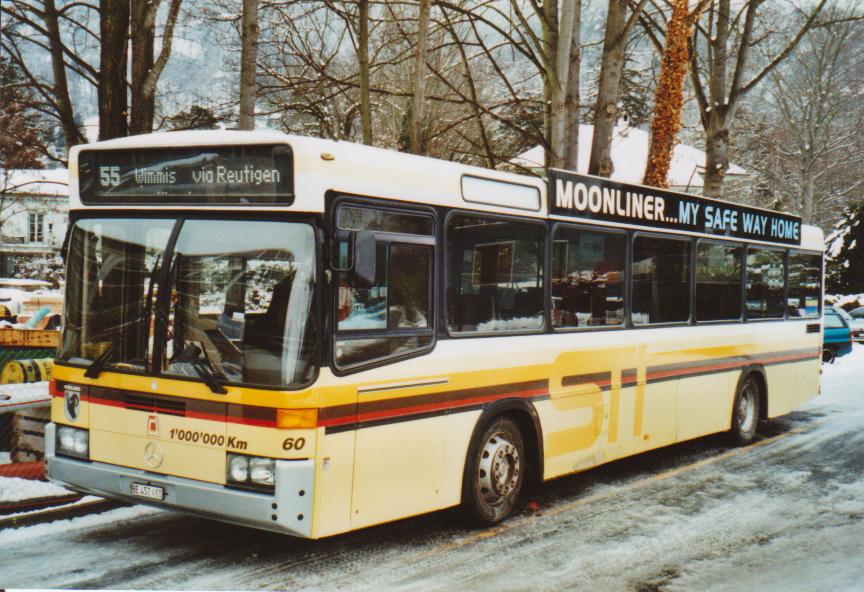 (113'517) - STI Thun - Nr. 60/BE 452'460 - Mercedes/R&J am 2. Januar 2009 bei der Schifflndte Thun