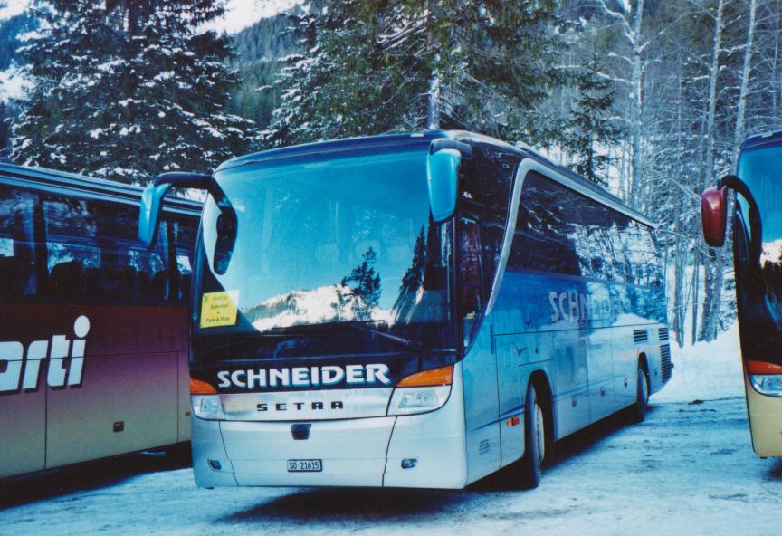 (113'737) - Schneider, Langendorf - SO 21'615 - Setra am 11. Januar 2009 in Adelboden, Unter dem Birg