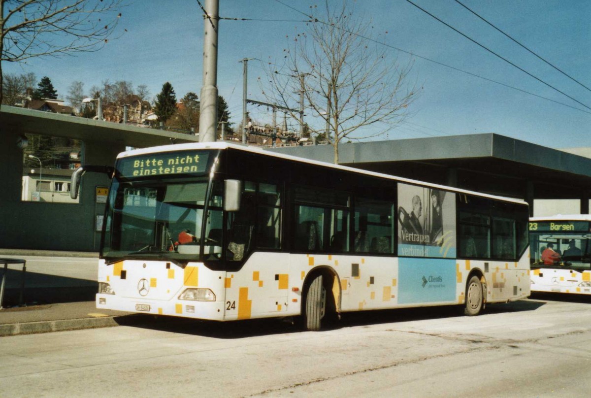 (114'522) - SB Schaffhausen - Nr. 24/SH 54'324 - Mercedes (ex Rattin, Neuhausen Nr. 24) am 18. Februar 2009 beim Bahnhof Schaffhausen