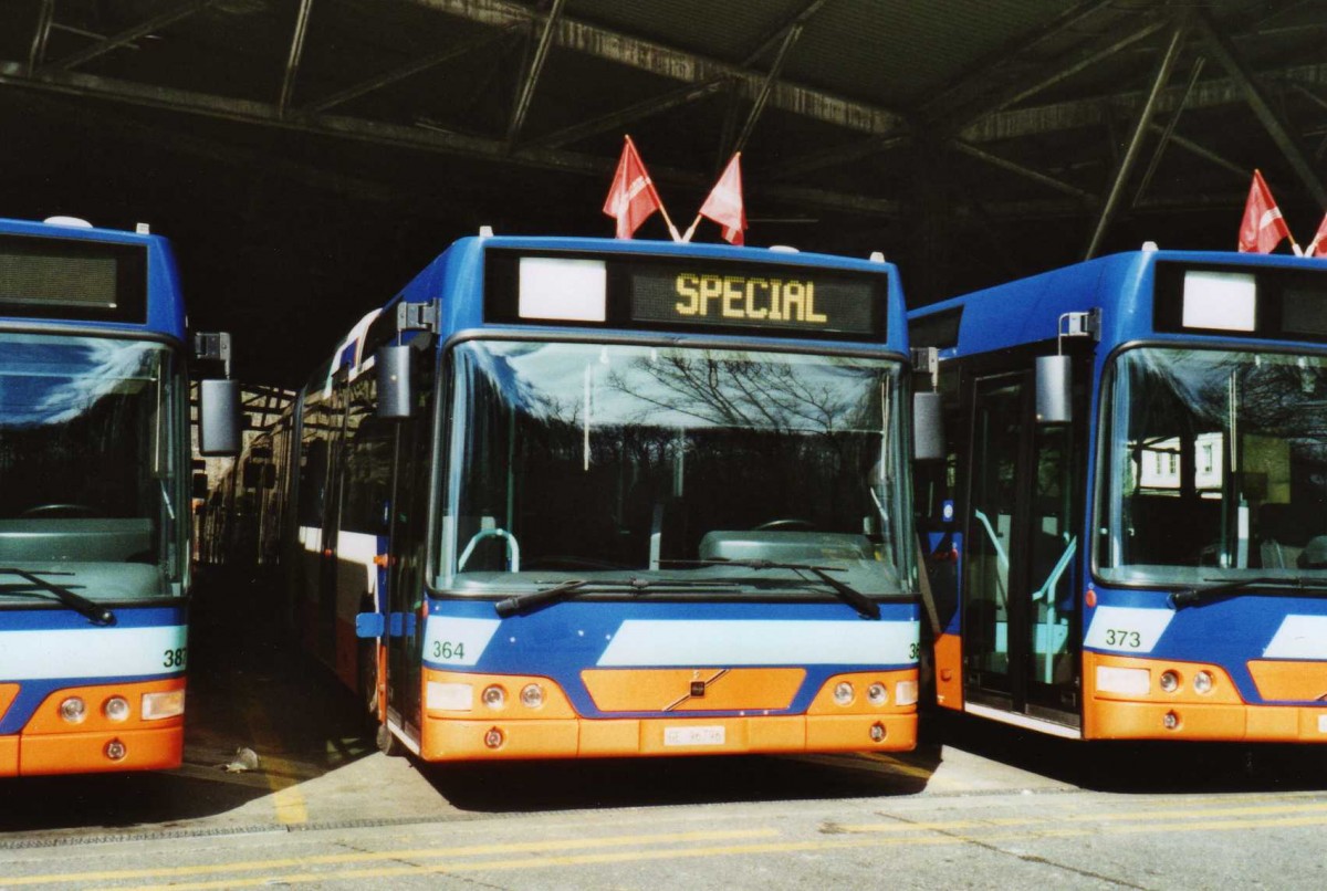 (114'916) - TPG Genve - Nr. 364/GE 96'796 - Volvo am 8. Mrz 2009 in Genve, Dpt