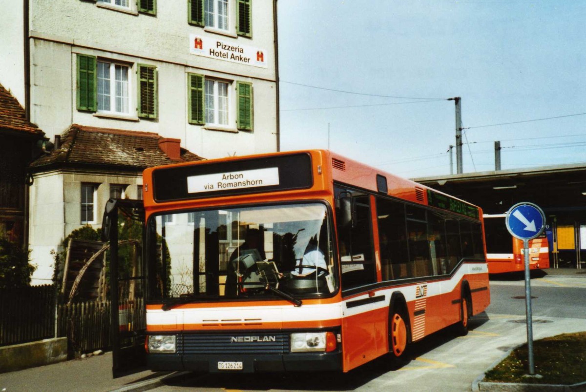 (115'433) - AOT Amriswil - Nr. 4/SG 126'214 - Neoplan am 18. Mrz 2009 beim Bahnhof Romanshorn