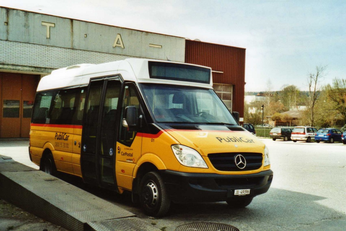 (115'901) - Stucki, Porrentruy - Nr. 1/JU 49'396 - Mercedes am 11. April 2009 in Porrentruy, Garage