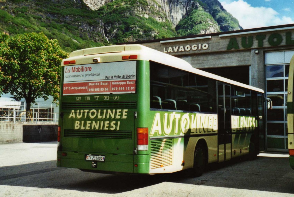 (116'225) - ABl Biasca - Nr. 4/TI 231'004 - Setra am 30. April 2009 in Biasca, Garage