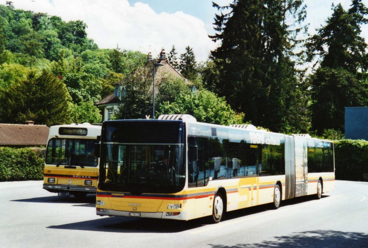 (116'501) - STI Thun - Nr. 120/BE 700'120 - MAN am 19. Mai 2009 bei der Schifflndte Thun