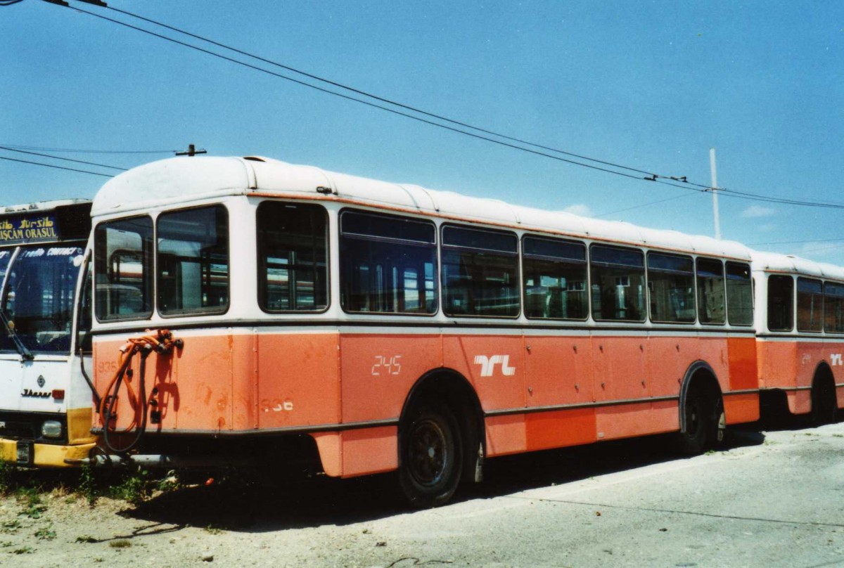 (116'926) - Tursib, Sibiu - Nr. 245' - Moser/Eggli-Mischler Personenanhnger (ex TL Lausanne Nr. 936) am 27. Mai 2009 in Sibiu, Depot