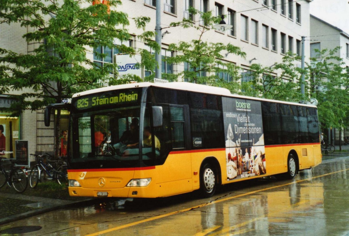 (117'306) - PostAuto Ostschweiz - Nr. 6/TG 158'101 - Mercedes am 6. Juni 2009 beim Bahnhof Frauenfeld