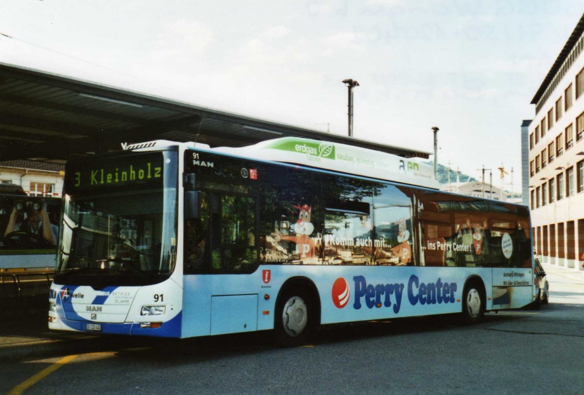 (117'311) - BOGG Wangen b.O. - Nr. 91/SO 120'402 - MAN am 8. Juni 2009 beim Bahnhof Olten