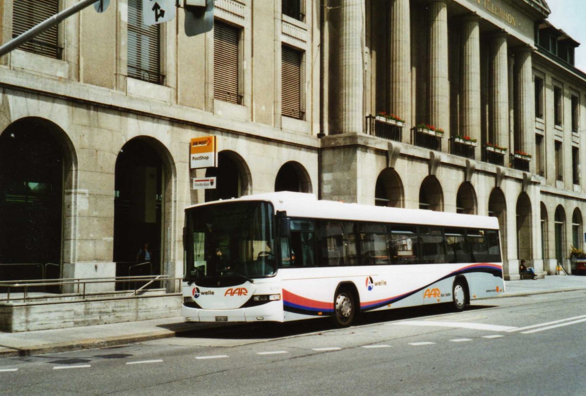 (117'434) - AAR bus+bahn, Aarau - Nr. 160/AG 441'160 - Scania/Hess am 8. Juni 2009 beim Bahnhof Aarau