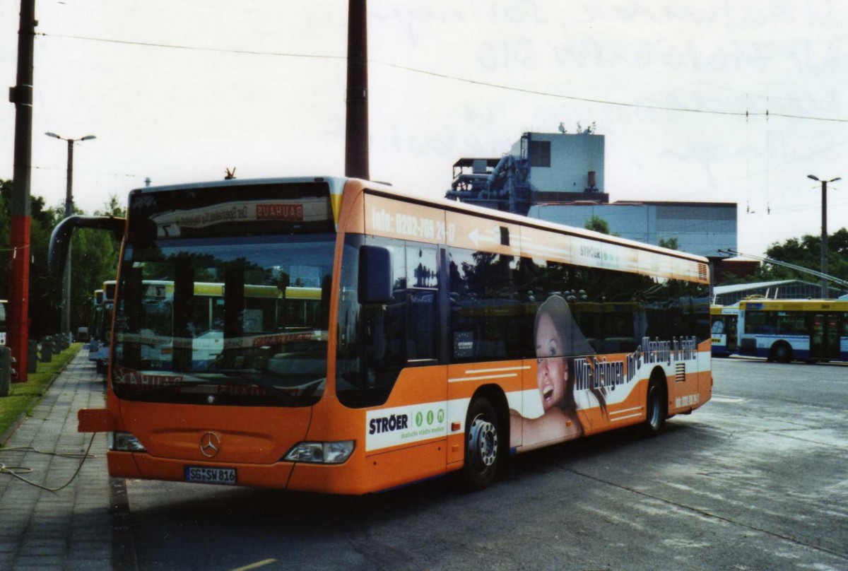 (118'112) - SWS Solingen - Nr. 716/SG-SW 816 - Mercedes am 5. juli 2009 in Solingen, Betriebshof