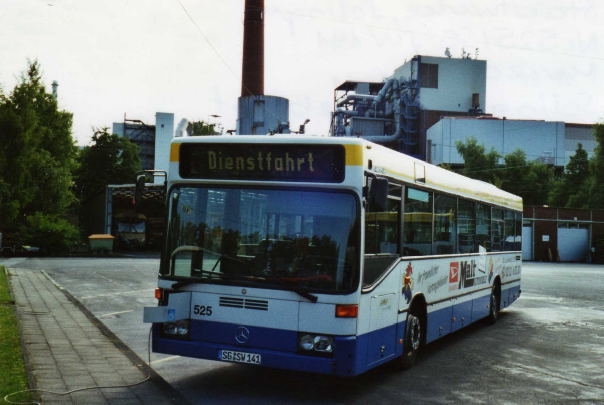 (118'116) - SWS Solingen - Nr. 525/SG-SW 141 - Mercedes am 5. Juli 2009 in Solingen, Betriebshof