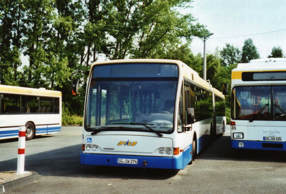 (118'119) - SWS Solingen - Nr. 176/SG-SW 276 - Berkhof Gelenktrolleybus am 5. Juli 2009 in Solingen, Betriebshof