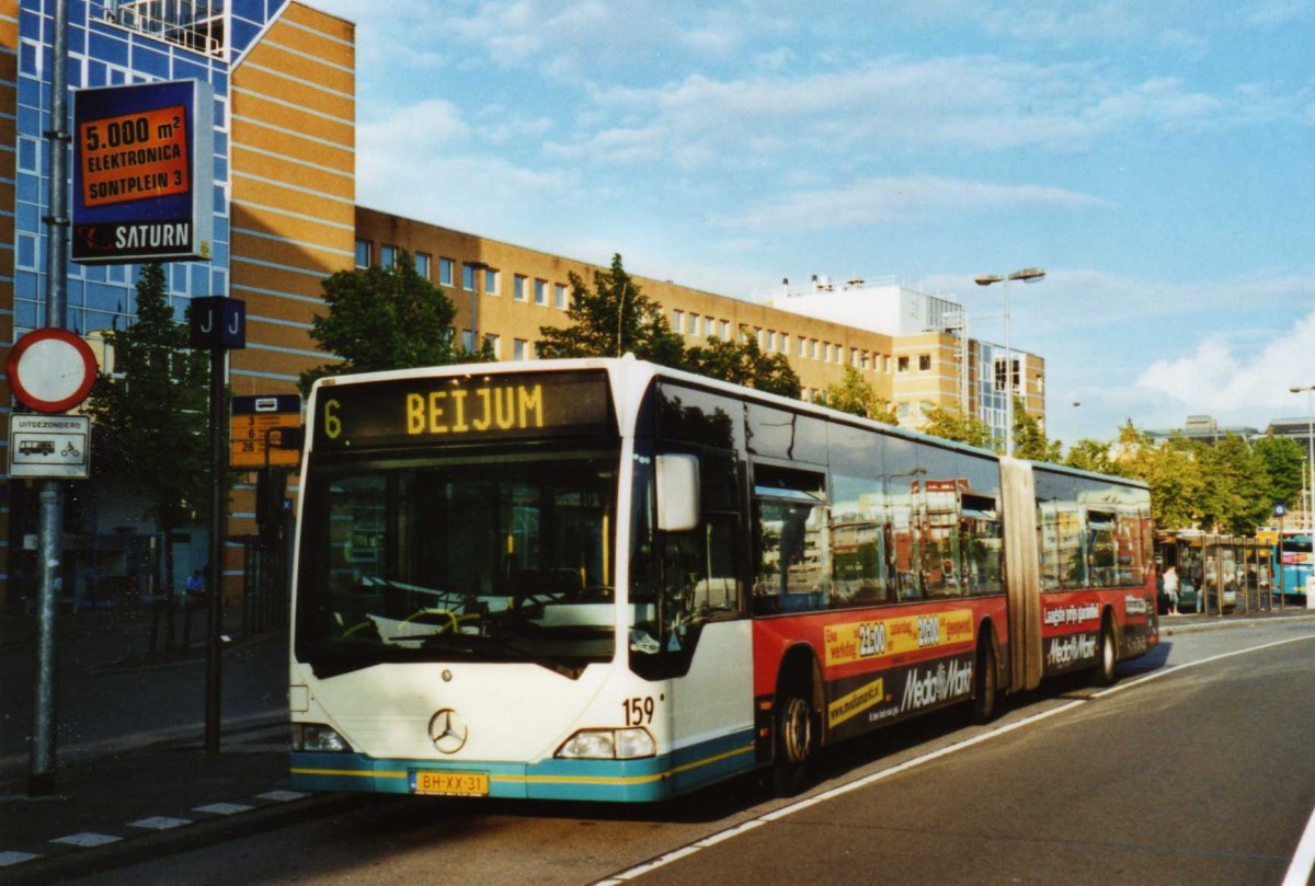 (118'411) - ARRIVA - Nr. 159/BH-XX-31 - Mercedes am 7. Juli 2009 beim Bahnhof Groningen