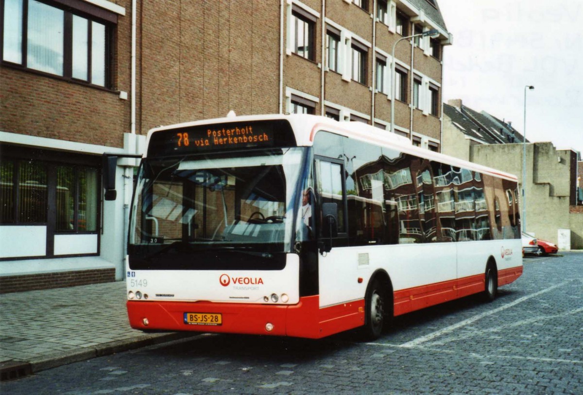 (118'613) - VEOLIA - Nr. 5149/BS-JS-28 - VDL Berkhof am 7. Juli 2009 beim Bahnhof Roermond