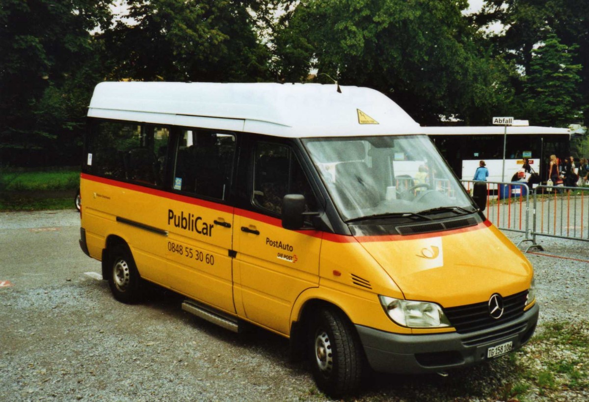 (118'923) - PostAuto Ostschweiz - TG 158'106 - Mercedes (ex P 21'088) am 10. Juli 2009 in Frauenfeld, Open-Air