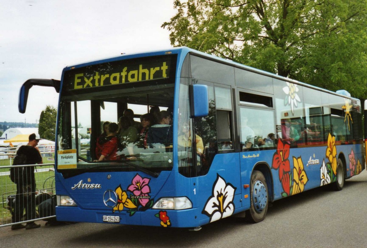 (119'132) - Pfosi, Chur - Nr. 1/GR 154'241 - Mercedes am 12. Juli 2009 in Frauenfeld, Open-Air