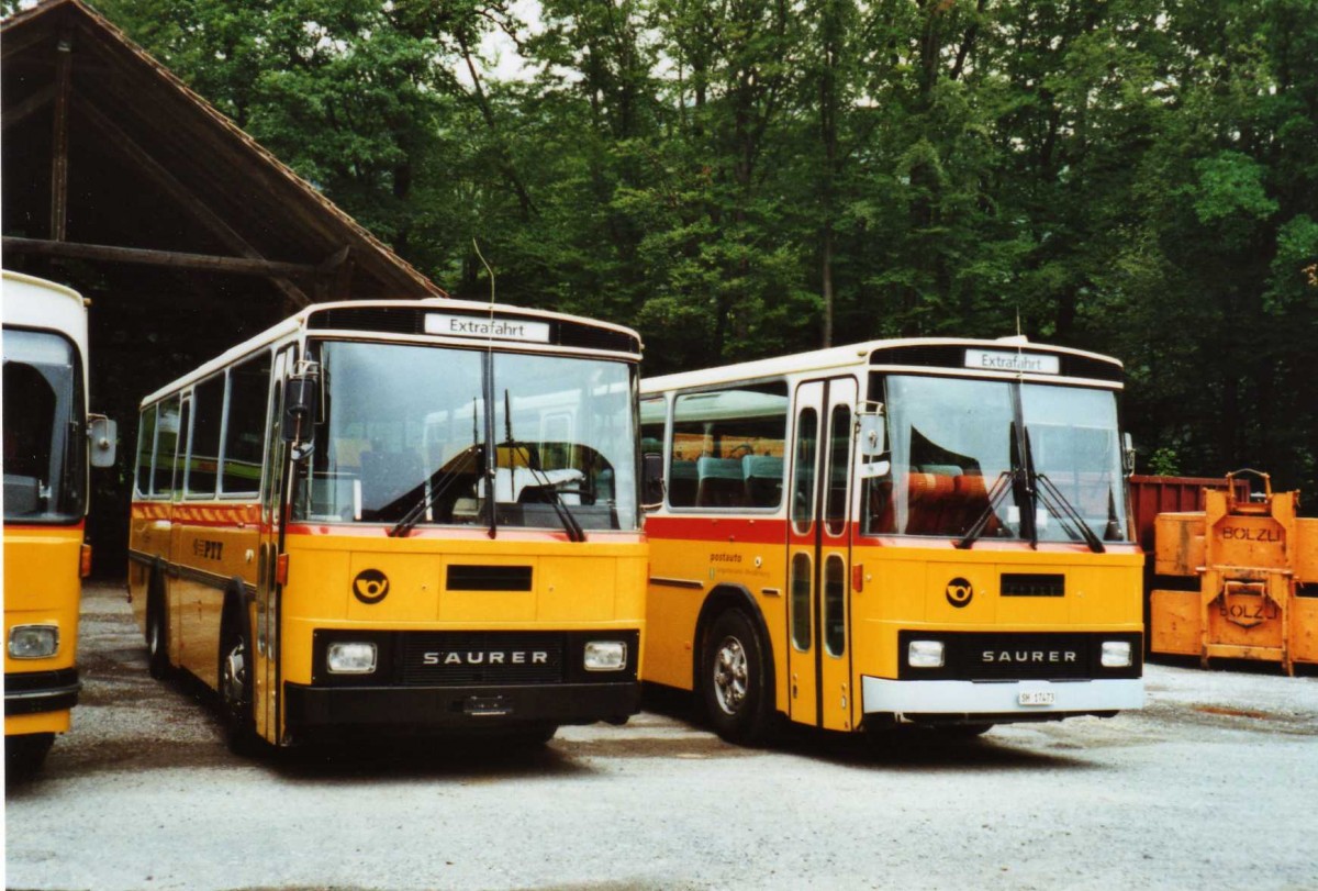 (119'431) - Bernair, Mnsingen - Saurer/Tscher (ex Schebath, Lauerz; ex Albin, Fllanden; ex Heim, Flums) am 9. August 2009 in Oberburg, Ziegelgut