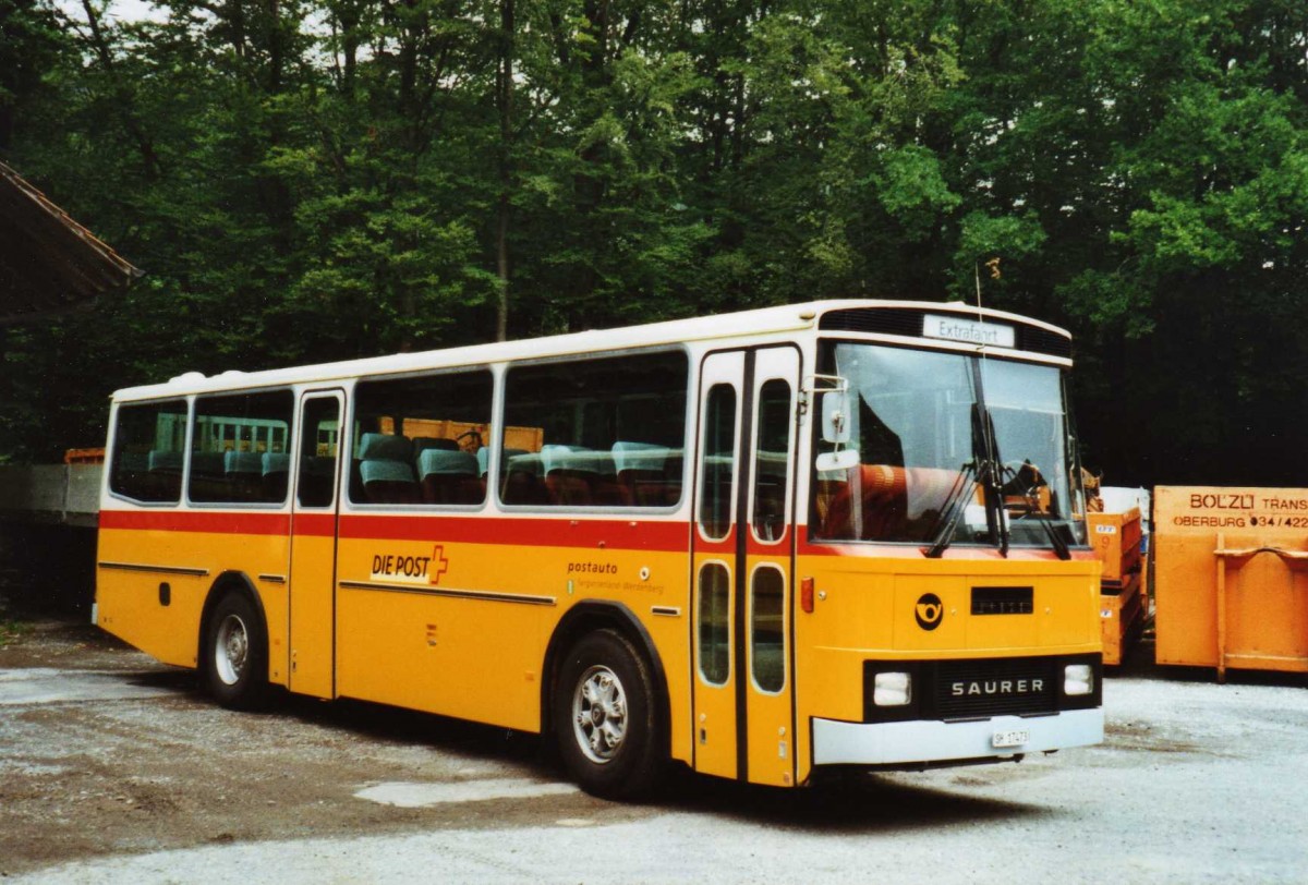 (119'434) - Ruklic, Schaffhausen - SH 17'473 - Saurer/Tscher (ex Schett, Sargans) am 9. August 2009 in Oberburg, Ziegelgut