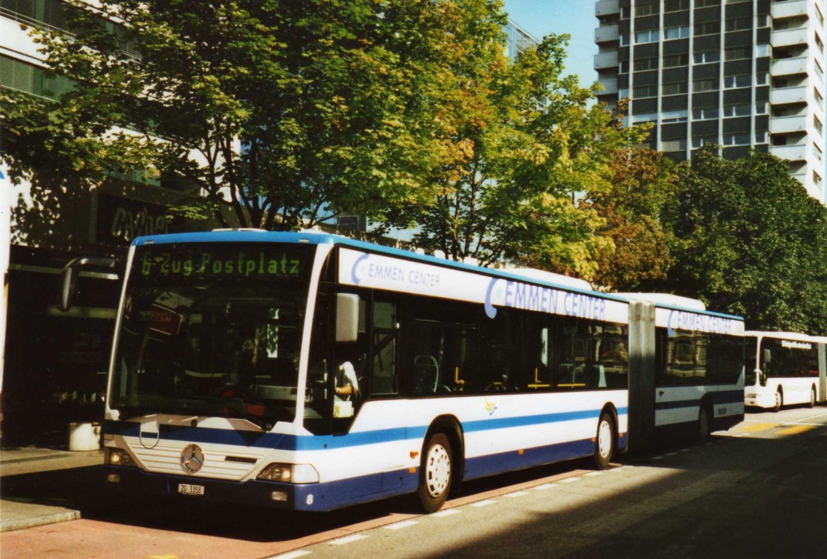 (119'732) - ZVB Zug - Nr. 8/ZG 3358 - Mercedes am 15. August 2009 in Zug, Metalli