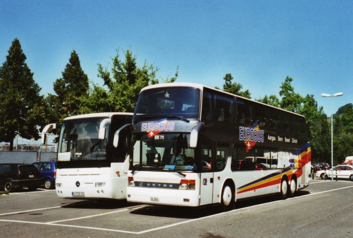 (120'503) - Knecht, Windisch - Nr. 71/AG 8960 - Setra am 24. August 2009 in Thun, Seestrasse