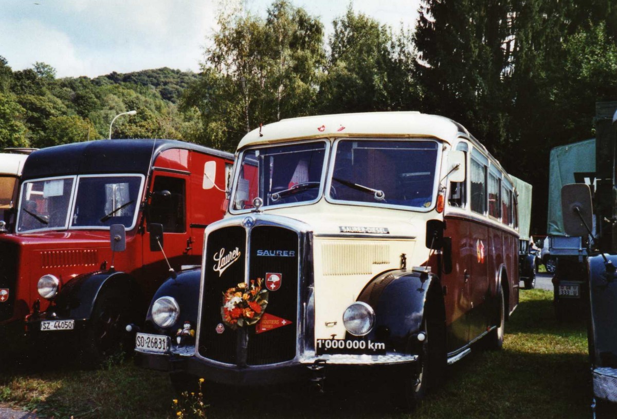 (121'003) - Eberhard, Messen - SO 26'831 - Saurer/Lauber (ex Faigaux, Malleray; ex Schpbach, Murten; ex Marti, Kallnach) am 12. September 2009 auf dem Monte Ceneri