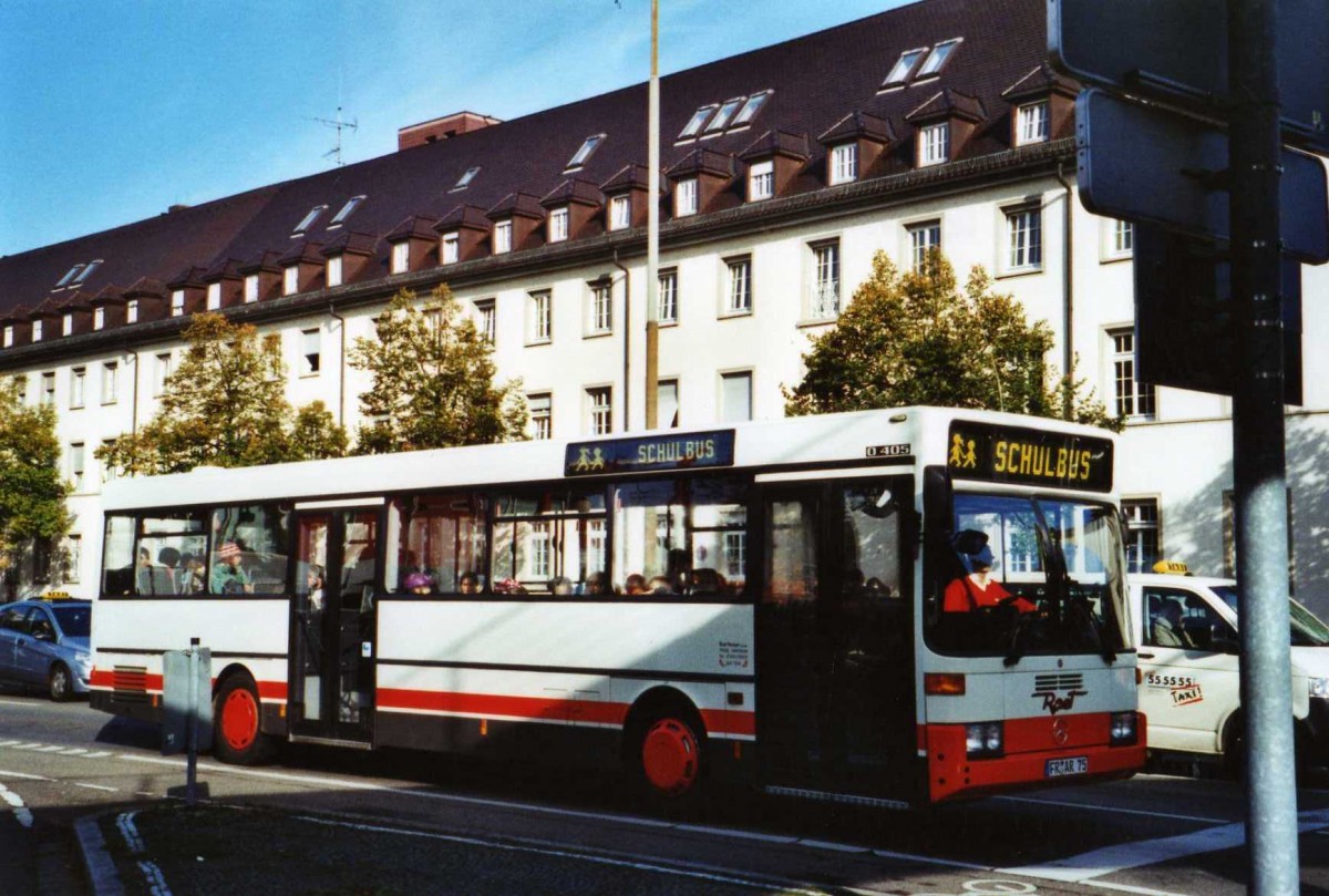 (121'526) - Rast, Hartheim - FR-AR 75 - Mercedes am 20. Oktober 2009 in Freiburg, Karlsplatz