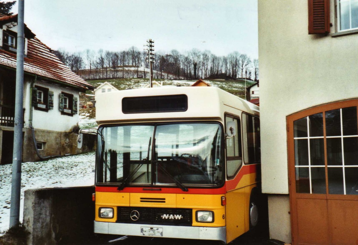 (123'207) - Engeloch, Riggisberg - Nr. 6 - NAW/Hess (ex Stutz, Jonen Nr. 6) am 22. Dezember 2009 in Riggisberg, Garage (Teilaufnahme)