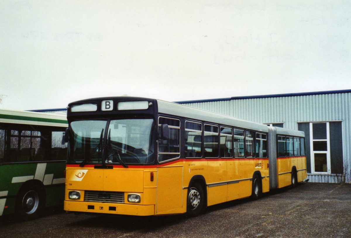 (123'419) - Buchard, Leytron - Nr. 154 - Volvo/R&J-Hess (ex TPG Genve Nr. 174) am 1. Januar 2010 in Biel, Rattinbus