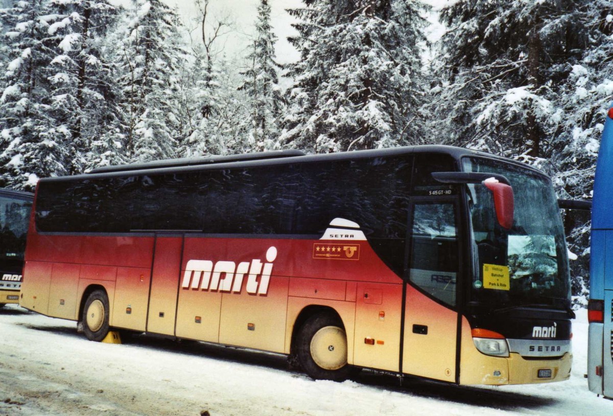 (123'628) - Marti, Kallnach - Nr. 9/BE 572'209 - Setra am 9. Januar 2010 in Adelboden, Unter dem Birg