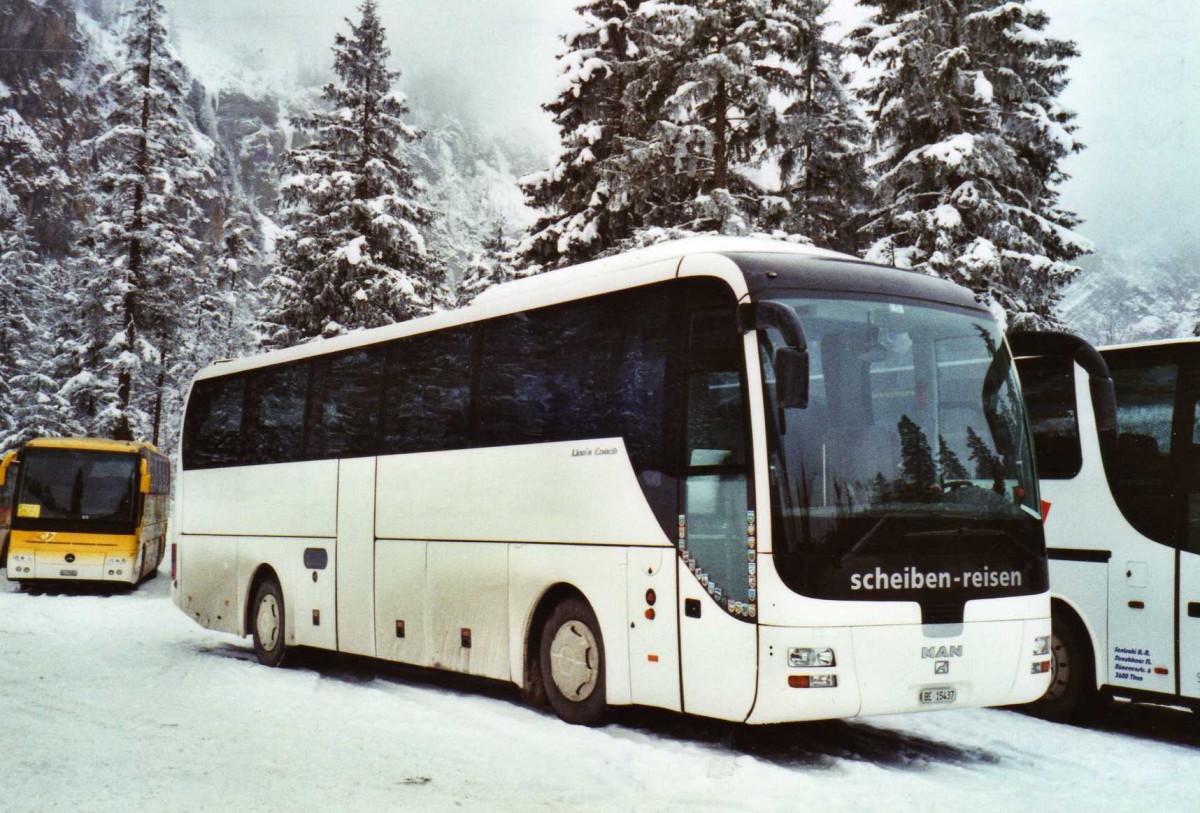 (123'730) - Scheiben, Emmenmatt - BE 15'437 - MAN am 9. Januar 2010 in Adelboden, Unter dem Birg