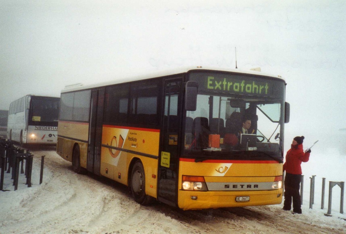 (123'924) - Spring, Schwenden - BE 26'671 - Setra am 9. Januar 2010 in Adelboden, Weltcup