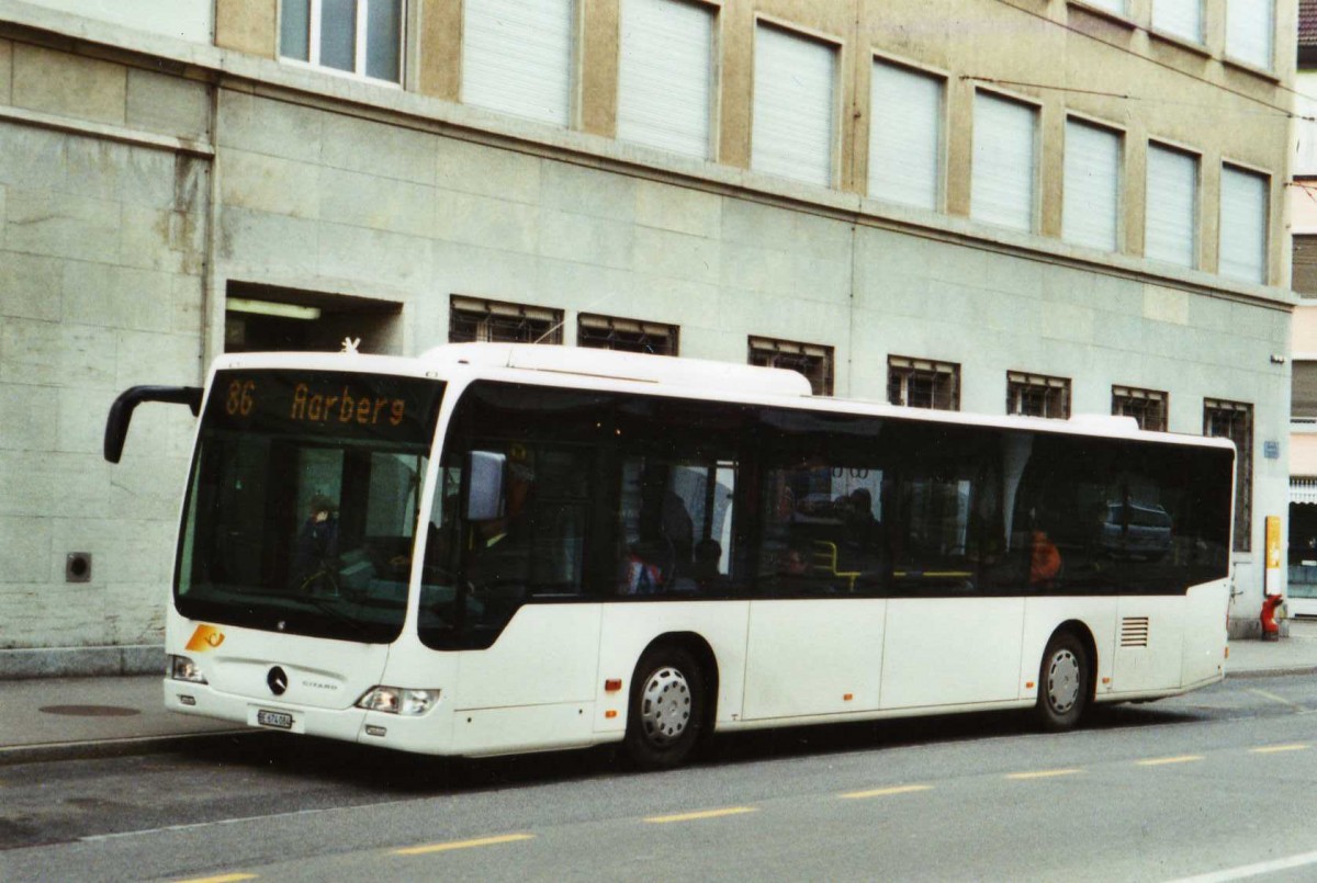 (124'337) - AVA Aarberg - BE 674'084 - Mercedes am 15. Februar 2010 beim Bahnhof Biel