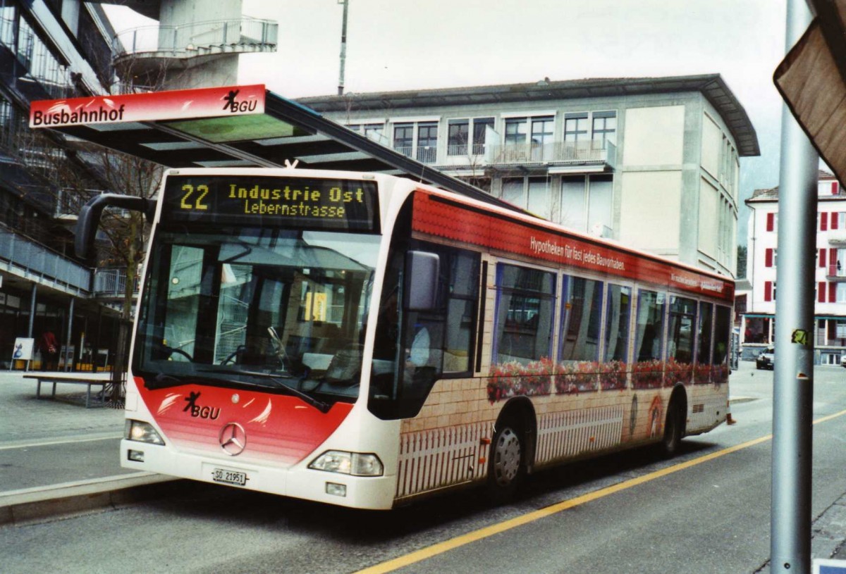 (124'407) - BGU Grenchen - Nr. 11/SO 21'951 - Mercedes am 15. Februar 2010 in Grenchen, Postplatz