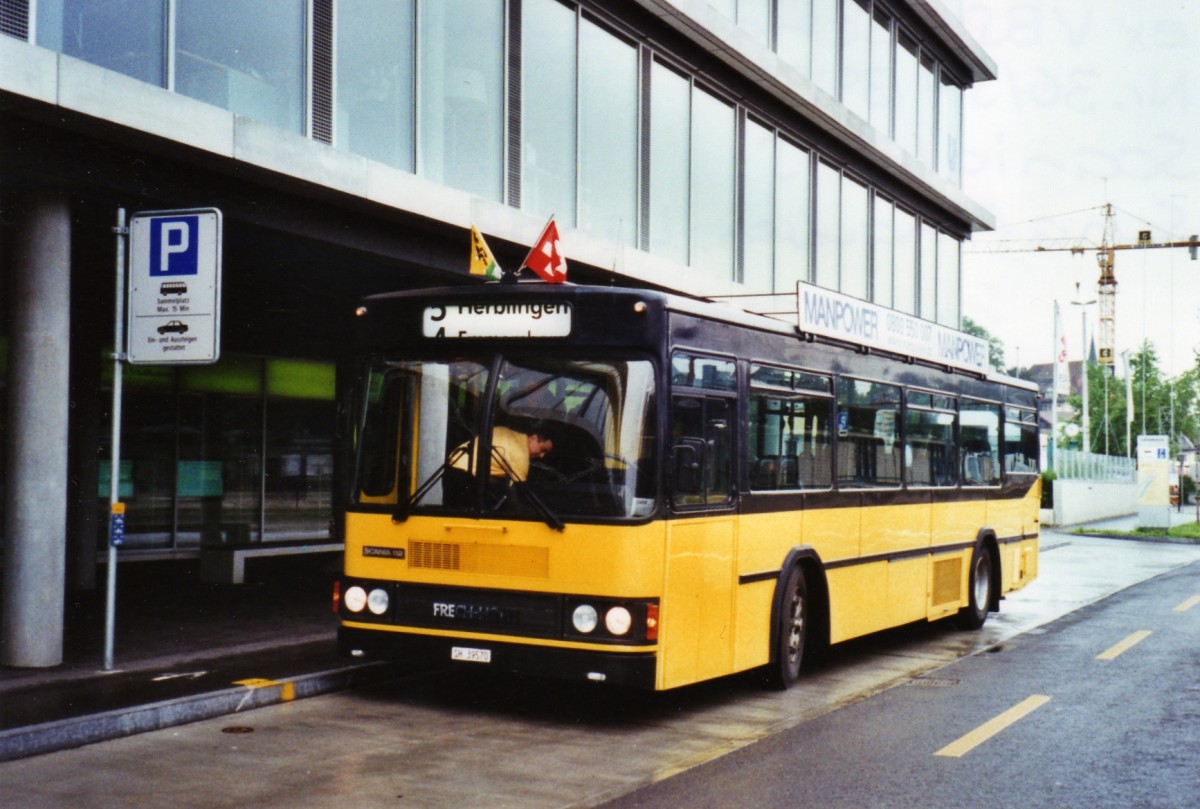 (126'213) - Ruklic, Schaffhausen - SH 39'570 - Scania/FHS (ex VBSH Schaffhausen Nr. 36; ex VBSH Schaffhausen Nr. 1) am 16. Mai 2010 in Schaffhausen, Landhaus