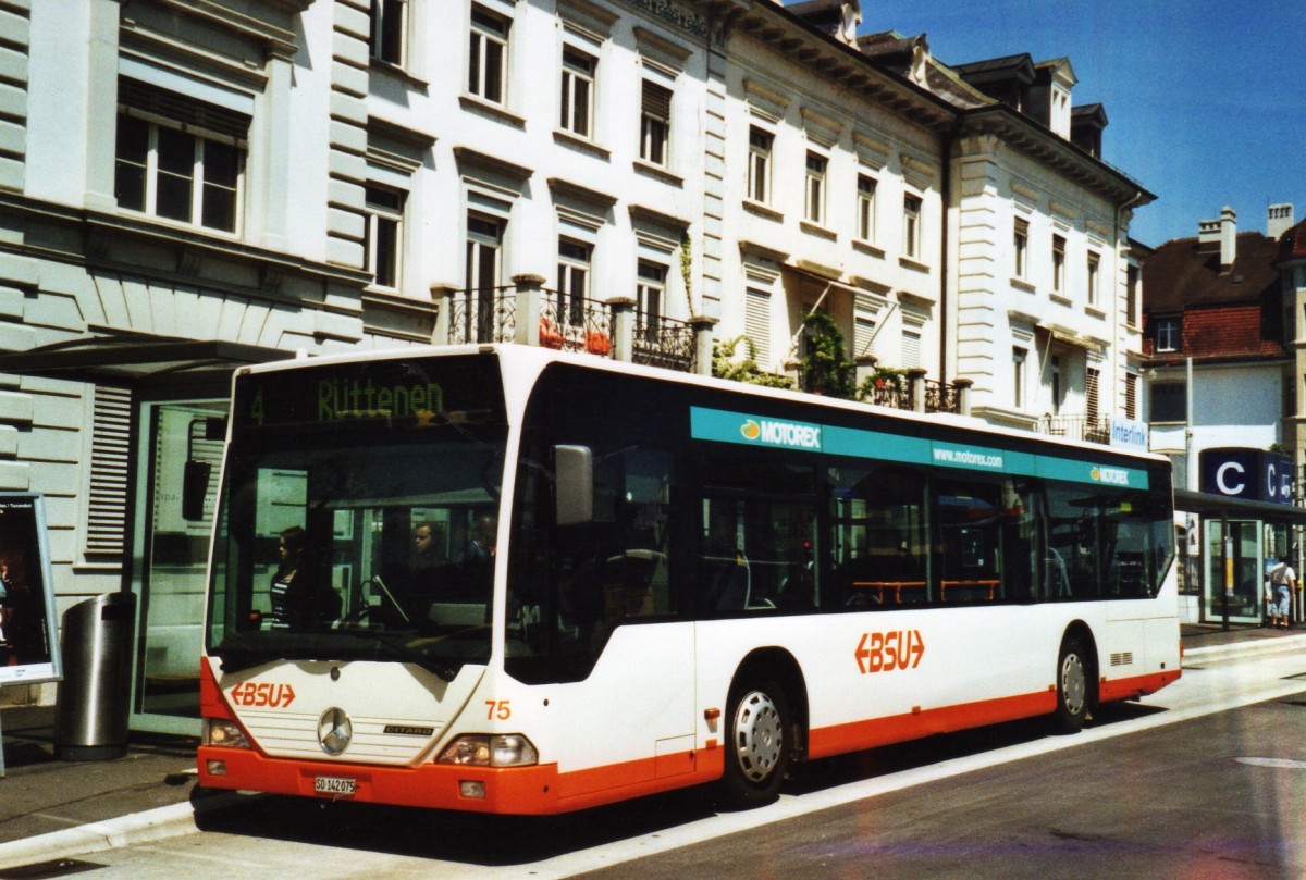 (126'437) - BSU Solothurn - Nr. 75/SO 142'075 - Mercedes am 24. Mai 2010 beim Hauptbahnhof Solothurn