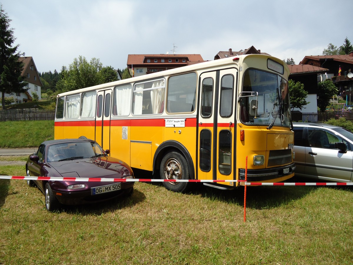 (127'504) - Heuberger, Zwingen - BL 190'687 - FBW/Tscher (ex Kurhaus Val Sinestra, Sent; ex Mark, Andeer; ex Fravi, Andeer) am 3. Juli 2010 bei Eisenbach