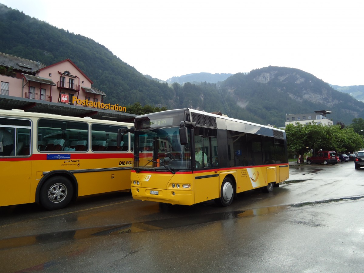 (127'511) - AVG Meiringen - Nr. 73/BE 171'453 - Neoplan (ex Selfors, Meiringen) am 4. Juli 2010 in Meiringen, Postautostation