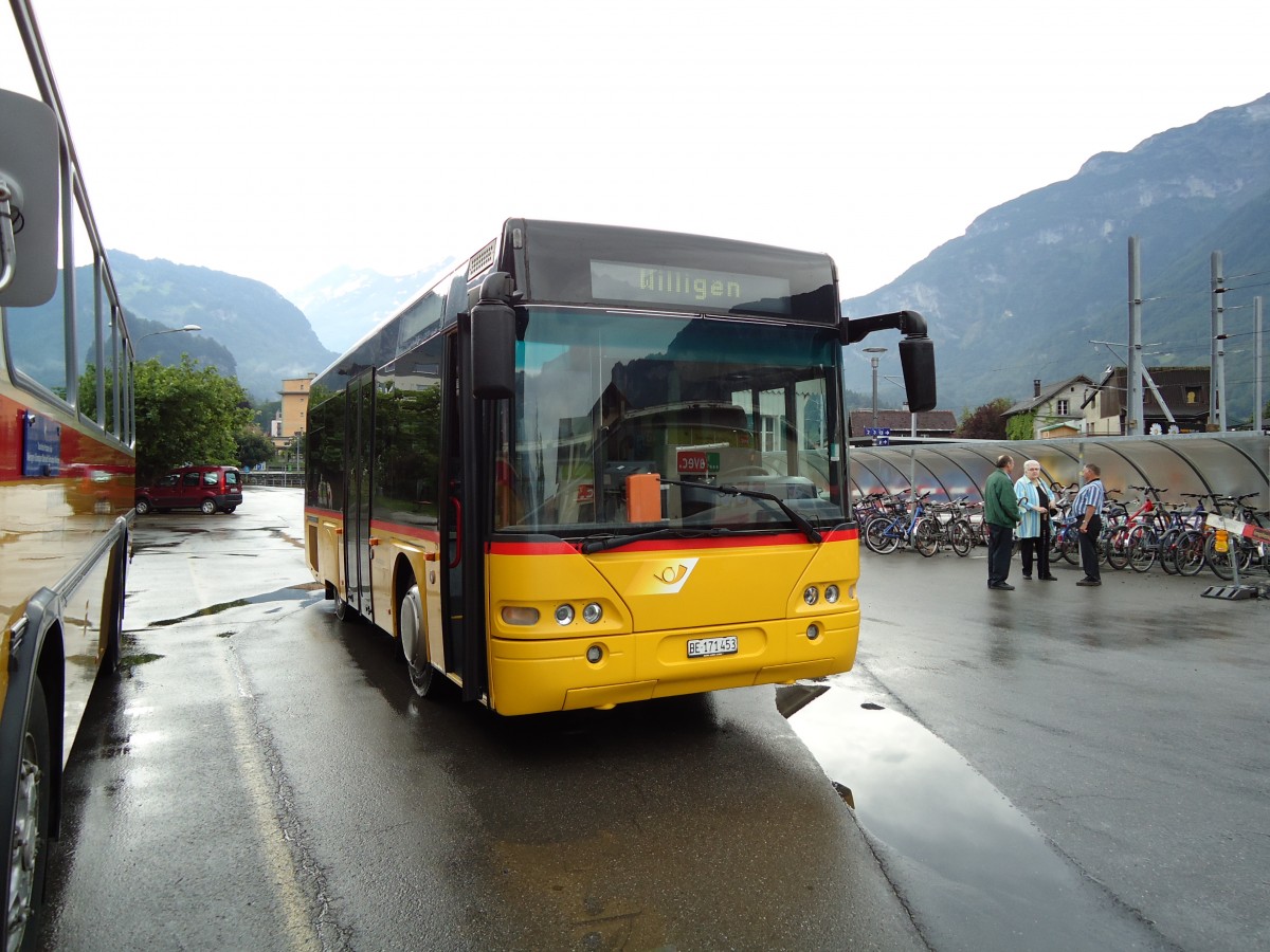 (127'516) - AVG Meiringen - Nr. 73/BE 171'453 - Neoplan (ex Selfors, Meiringen) am 4. Juli 2010 in Meiringen, Postautostation