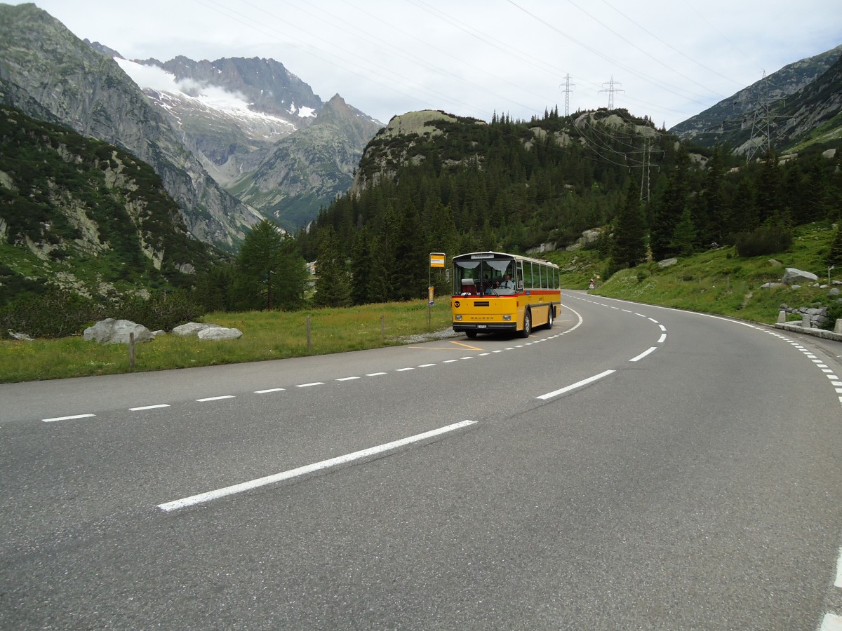 (127'525) - AVG Meiringen - Nr. 74/BE 607'481 - Saurer/R&J (ex P 24'357) am 4. Juli 2010 in Handegg, Kunzentnnlen