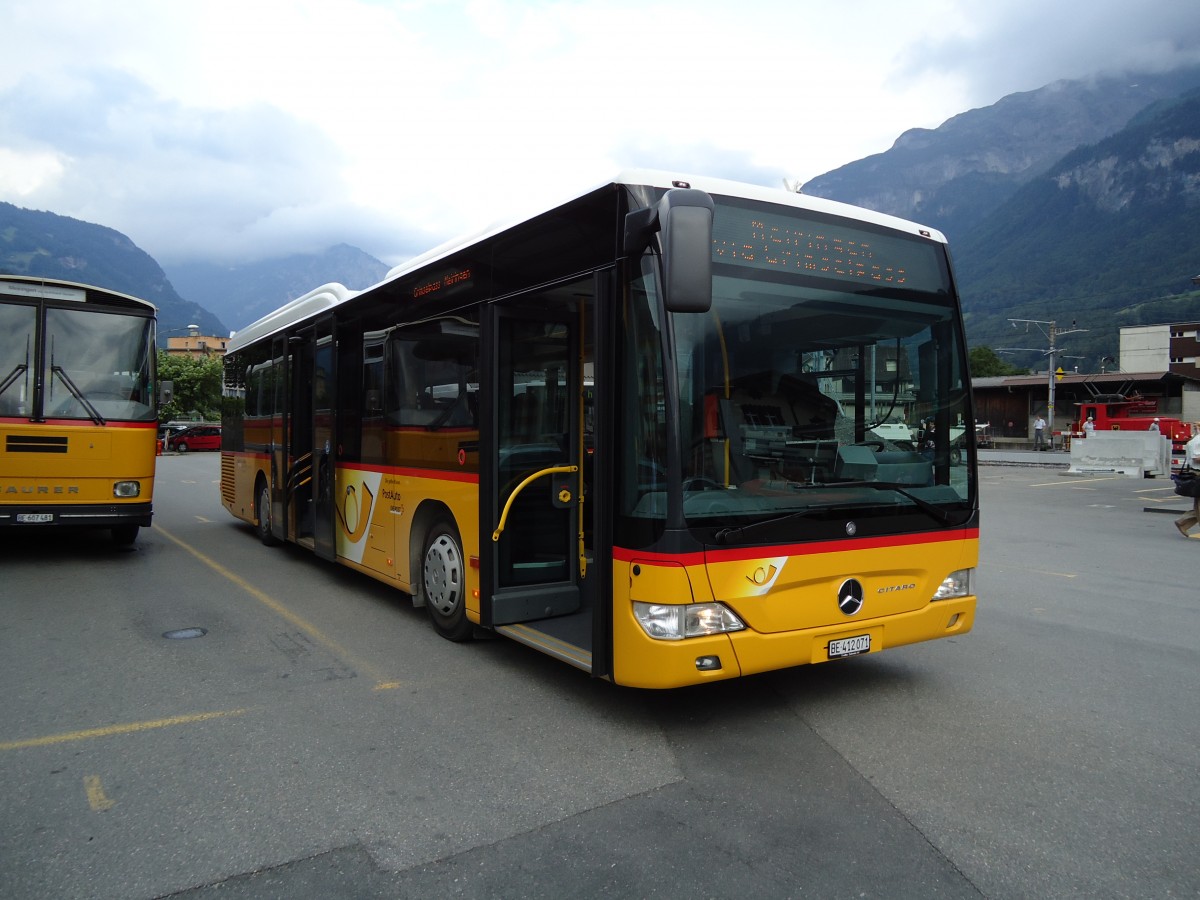 (127'629) - AVG Meiringen - Nr. 71/BE 412'071 - Mercedes am 4. Juli 2010 in Meiringen, Postautostion