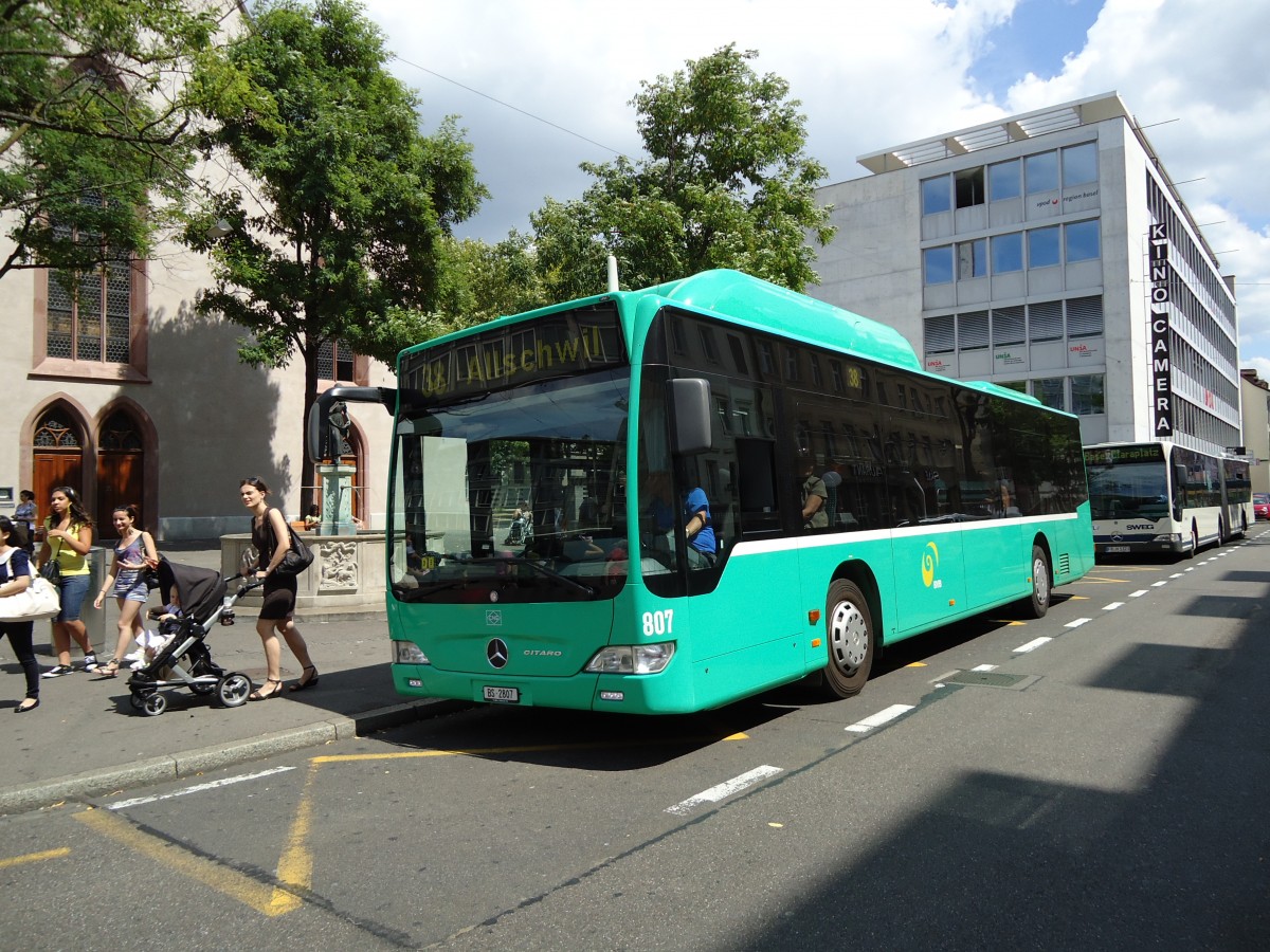 (127'692) - BVB Basel - Nr. 807/BS 2807 - Mercedes am 6. Juli 2010 in Basel, Claraplatz