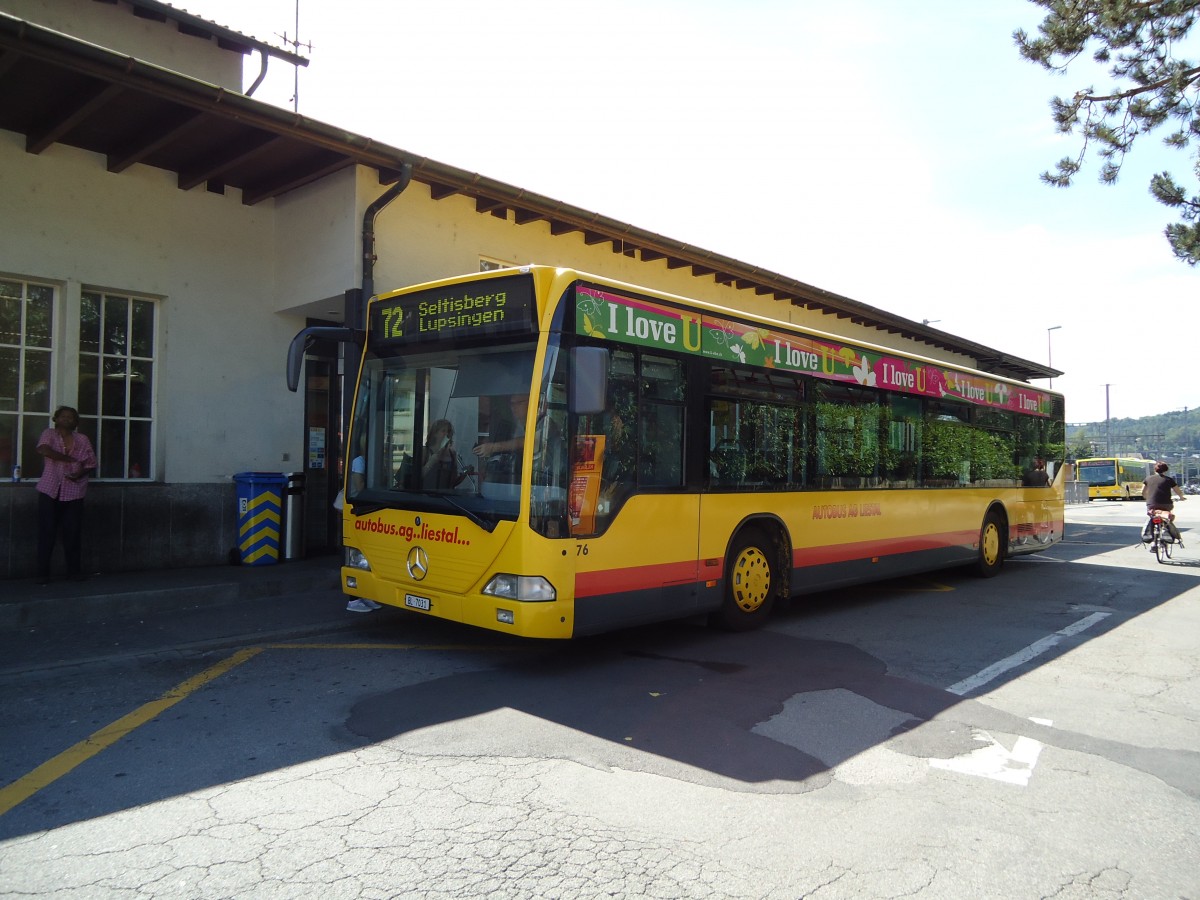 (127'698) - AAGL Liestal - Nr. 76/BL 7031 - Mercedes am 6. Juli 2010 beim Bahnhof Liestal