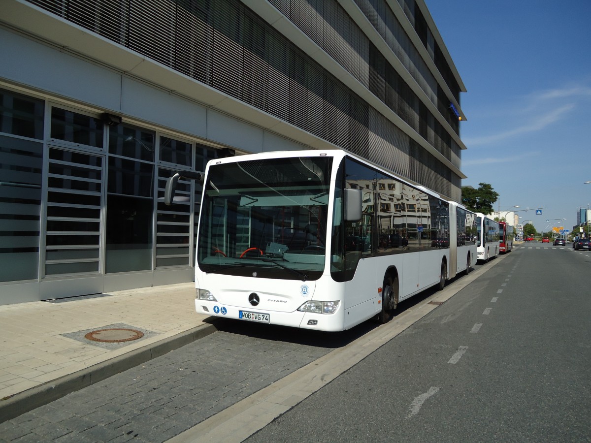 (127'776) - WVG Wolfsburg - Nr. 974/WOB-VG 74 - Mercedes am 8. Juli 2010 beim Hauptbahnhof Wolfsburg