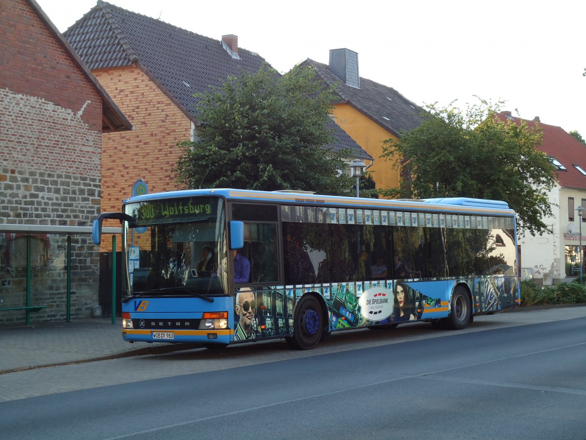 (127'790) - VB Bachstein, Wolfsburg - Nr. 83/WOB-R 983 - Setra am 9. Juli 2010 in Velpke, Markt