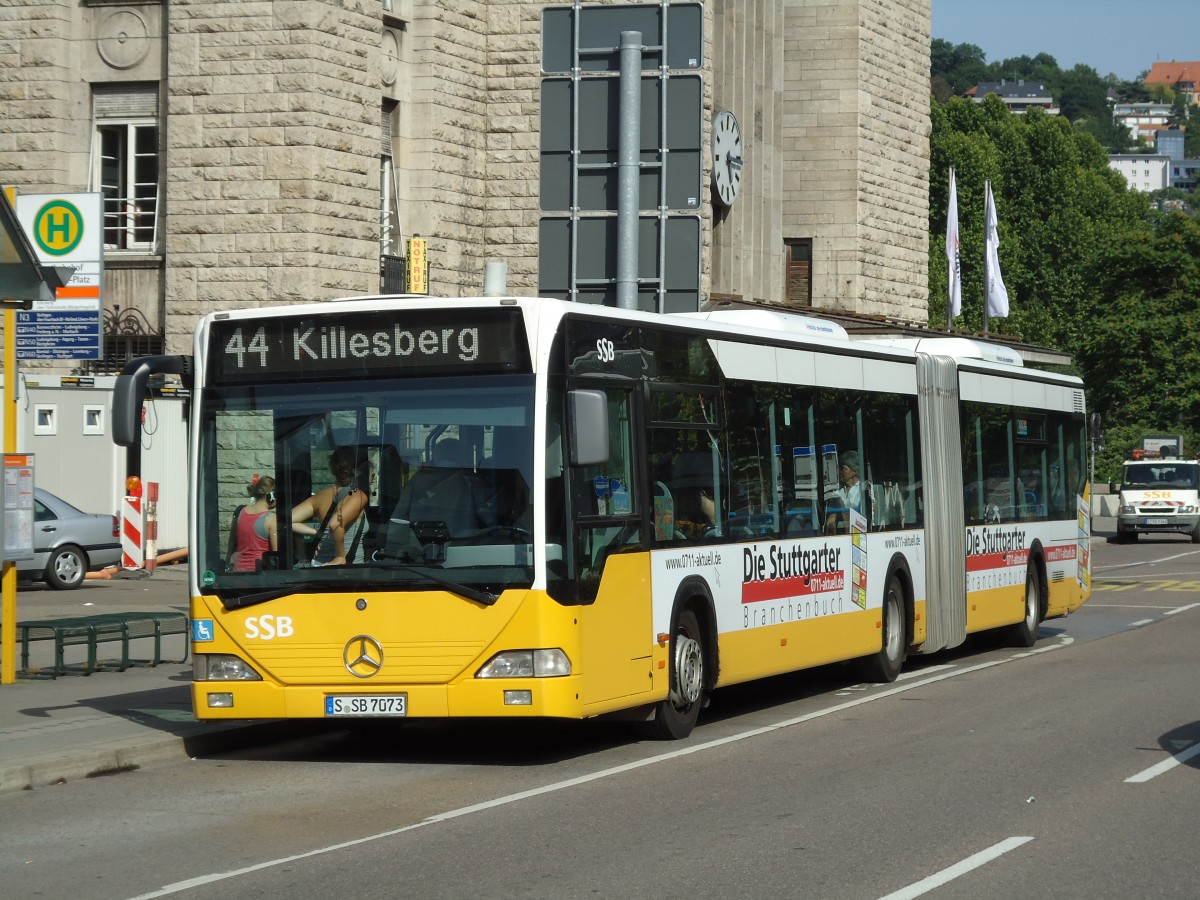 (127'923) - SSB Stuttgart - S-SB 7073 - Mercedes am 10. Juli 2010 beim Hauptbahnhof Stuttgart