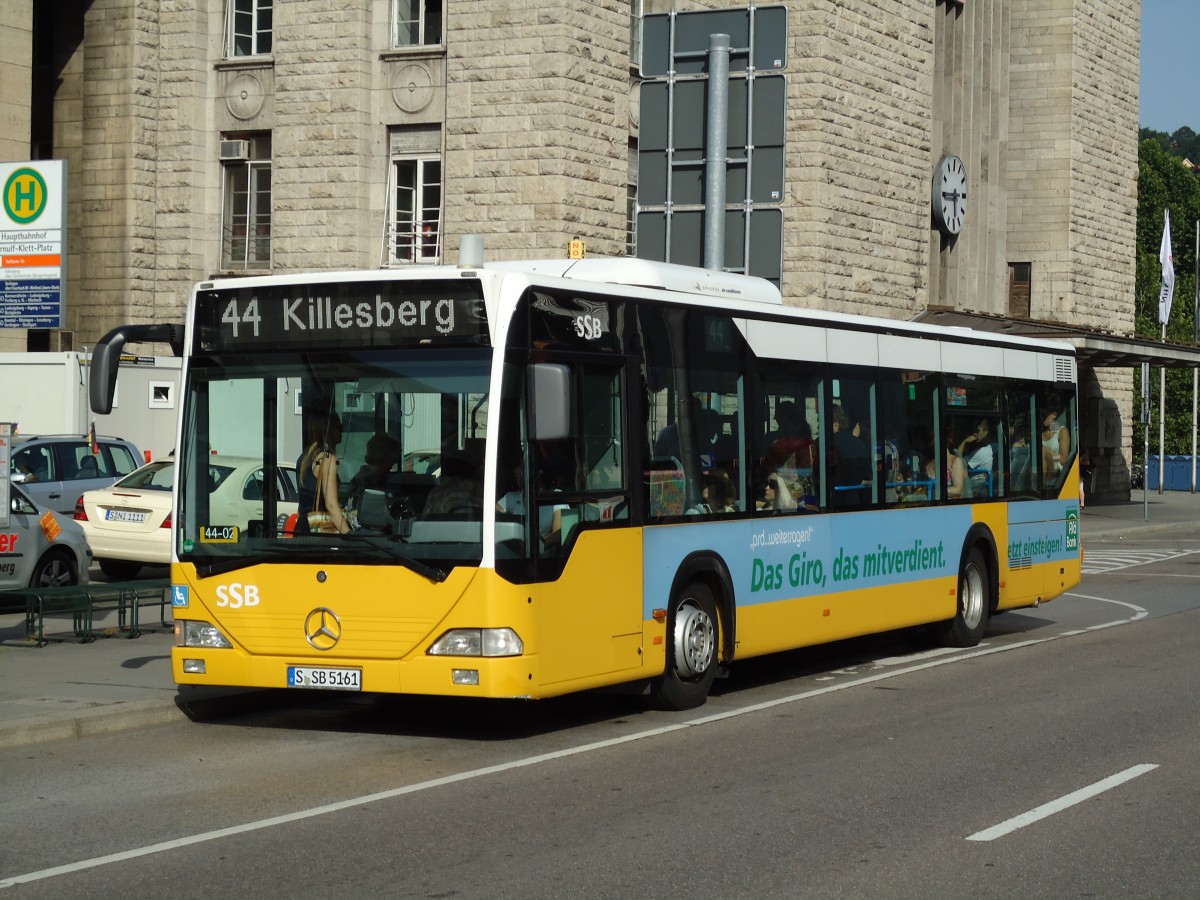 (127'929) - SSB Stuttgart - S-SB 5161 - Mercedes am 10. Juli 2010 beim Hauptbahnhof Stuttgart